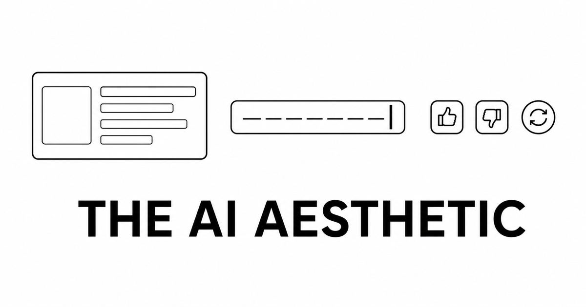 AI 미학은 미적 선택이 아니라 추론 특성의 누출이다